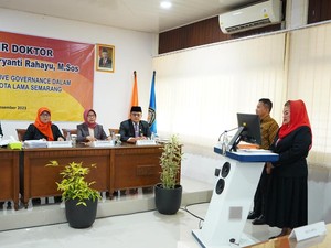 Top! Walkot Semarang Lulus Ujian Doktor di Undip dengan IPK 4.00