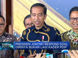  Kabar Tak Lagi Jadi kader PDIP, Jokowi Respons Begini