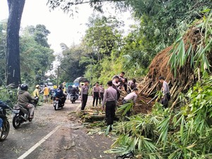 Jalur Tasik-Garut Tersendat gegara Longsor