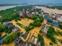 Potret Malapetaka di China, Kota Tersapu Air Bah-Mobil Tenggelam