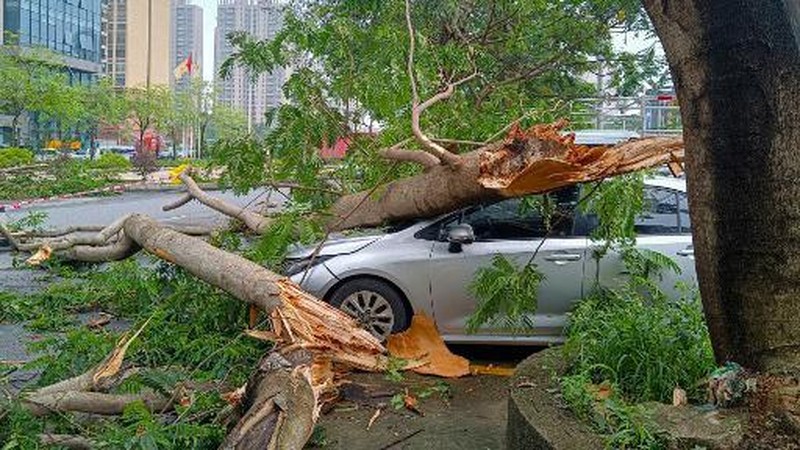 Pemerintah China mengeluarkan peringatan hujan badai tingkat tertinggi usai lebih dari 100.000 orang dievakuasi akibat banjir besar pada Selasa (23/4) waktu setempat. (REUTERS/Tingshu Wang)