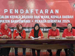 Hari Ketiga Pendaftaran, Formulir Cakada PDIP Banyuwangi Laris Manis