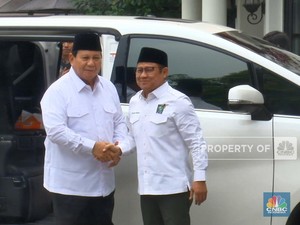 Prabowo Sambangi DPP PKB Usai Penetapan KPU