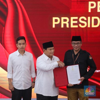 Momen Penetapan Presiden Terpilih KPU Prabowo-Gibran di Pilpres 2024