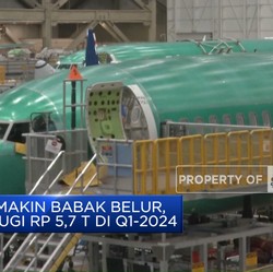 Vidoe: Boeing Makin Babak Belur, Catat Rugi Rp 5,7 T di Q1-2024