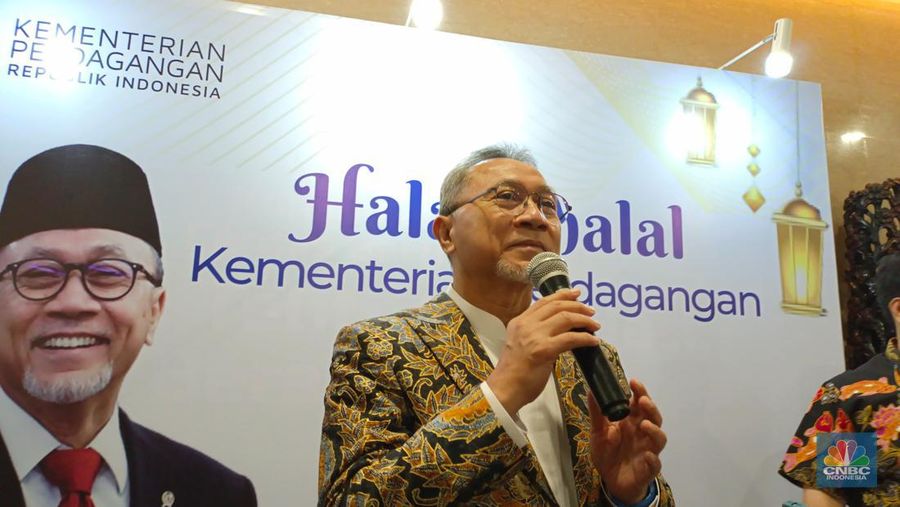 Menteri Perdagangan Zulkifli Hasan atau Zulhas. (CNBC Indonesia/Martyasari Rizky)