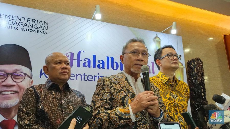 Menteri Perdagangan Zulkifli Hasan atau Zulhas. (CNBC Indonesia/Martyasari Rizky)