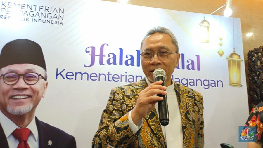 Menteri Perdagangan Zulkifli Hasan atau Zulhas. (CNBC Indonesia/Martyasari Rizky)