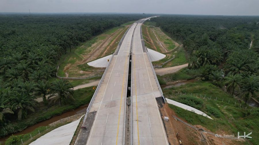 Proyek Tol Trans Sumatera siap ngegas lagi tahun ini. (Dok: Hutama Karya)