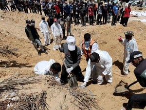 Ngeri Ratusan Mayat di RS Gaza, Sebagian dalam Kondisi Tangan Terikat