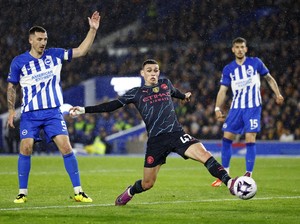 Brighton Vs Man City: The Citizens Unggul 3-0 di Babak Pertama