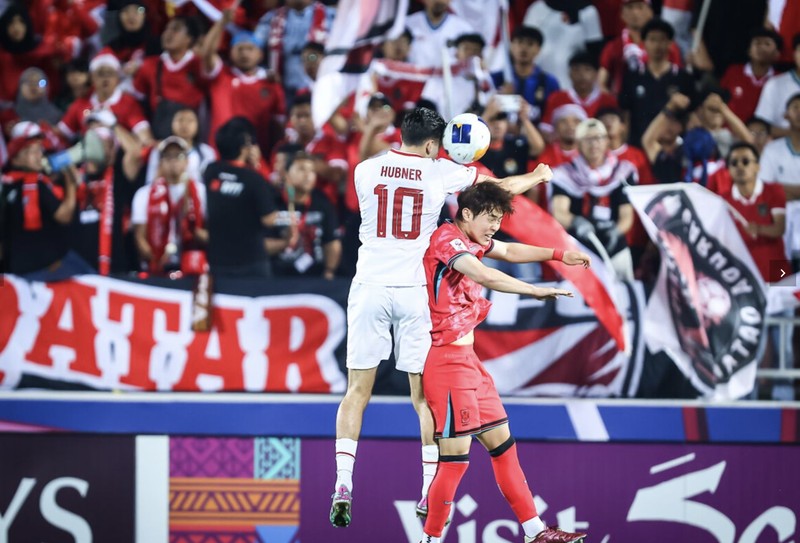 Sejarah tercatat kala Tim Nasional sepak bola Indonesia U-23 berhasil mengalahkan Korea Selatan U-23 di babak perempat final Piala Asia U-23 di Stadion Abdullah bin Khalifa, Doha, Qatar, Jumat (26/4/2024). (Dok. AFC)