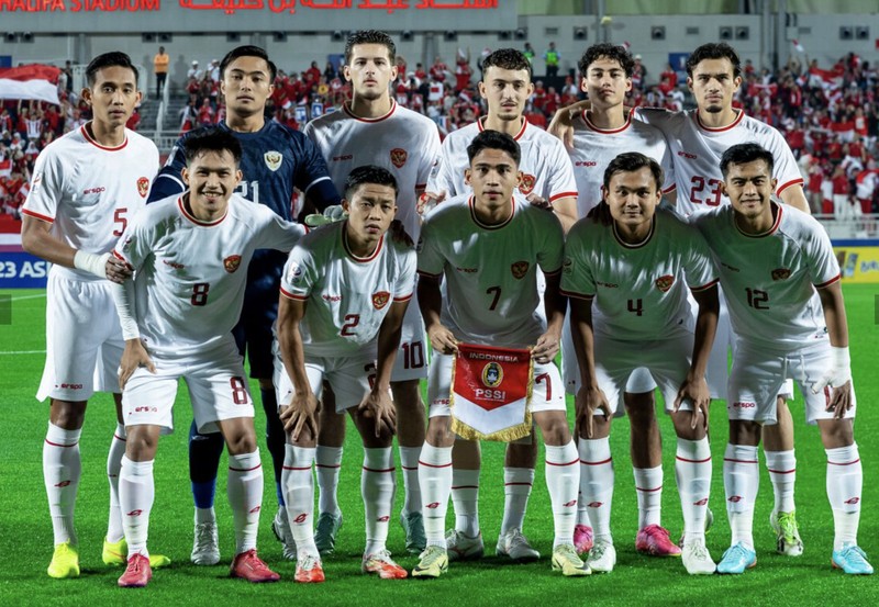 Sejarah tercatat kala Tim Nasional sepak bola Indonesia U-23 berhasil mengalahkan Korea Selatan U-23 di babak perempat final Piala Asia U-23 di Stadion Abdullah bin Khalifa, Doha, Qatar, Jumat (26/4/2024). (Dok. AFC)