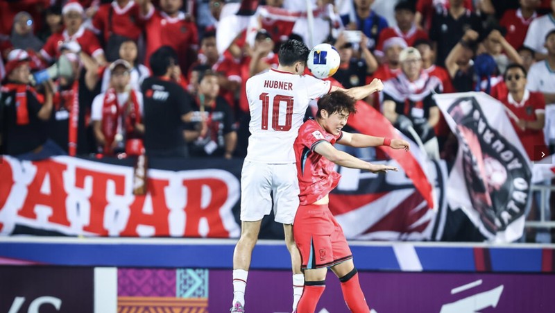 Sejarah tercatat kala Tim Nasional sepak bola Indonesia U-23 berhasil mengalahkan Korea Selatan U-23 di babak perempat final Piala Asia U-23 di Stadion Abdullah bin Khalifa, Doha, Qatar, Jumat (26/4/2024). (Dok. AFC)