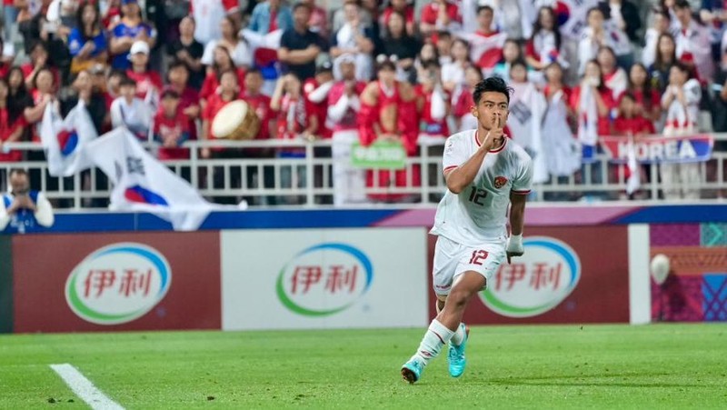 Sejarah tercatat kala Tim Nasional sepak bola Indonesia U-23 berhasil mengalahkan Korea Selatan U-23 di babak perempat final Piala Asia U-23 di Stadion Abdullah bin Khalifa, Doha, Qatar, Jumat (26/4/2024). (Dok. AFC)