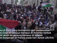 Video: Polisi Paris Pisahkan Demonstran Pro-Palestina Vs Pro-Israel