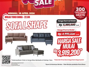 Beli Sofa Empuk di Transmart Full Day Sale Diskon Rp 2 Juta