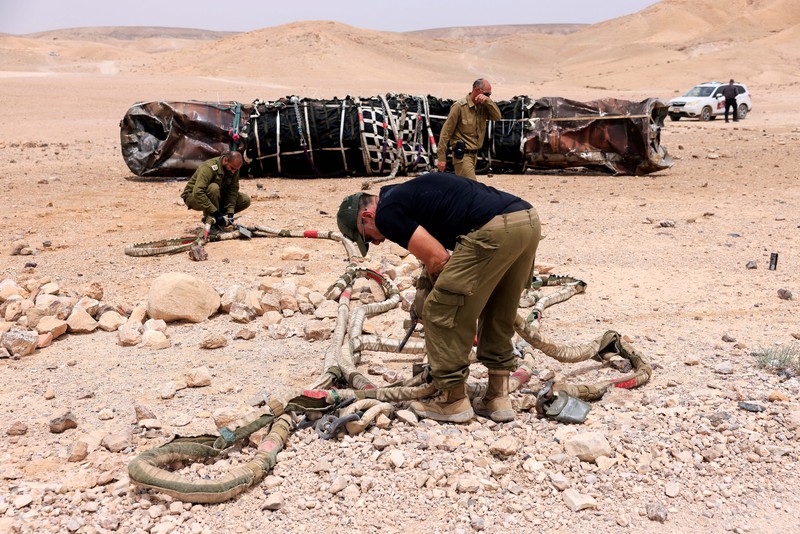Lebih dari 300 drone dan rudal Iran diluncurkan ke Israel pada 13 April 2024 lalu sebagai balasan atas pengeboman di Suriah. Namun, Israel mengklaim berhasil menembak jatuh 99 persen di antara senjata tersebut. (REUTERS/Amir Cohen) Lebih dari 300 drone dan rudal Iran diluncurkan ke Israel pada 13 April 2024 lalu sebagai balasan atas pengeboman di Suriah. Namun, Israel mengklaim berhasil menembak jatuh 99 persen di antara senjata tersebut. (REUTERS/Amir Cohen)