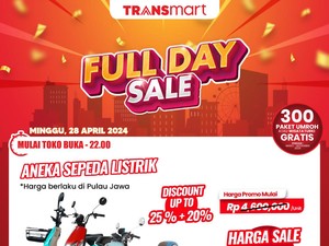 Sepeda Listrik di Transmart Full Day Sale Diskon!