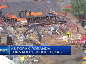 Video: AS Porak-poranda, Tornado 'Gulung' Texas Hingga Oklahoma