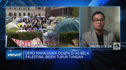 Video: Demo Ratusan Mahasiswa di AS Bela Palestina, WNI Ikut Serta?