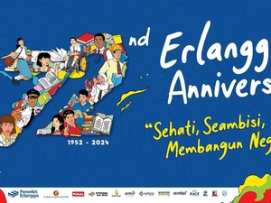 HUT Ke-72 Penerbit Erlangga Usung Tema Sehati, Seambisi, Membangun Negeri