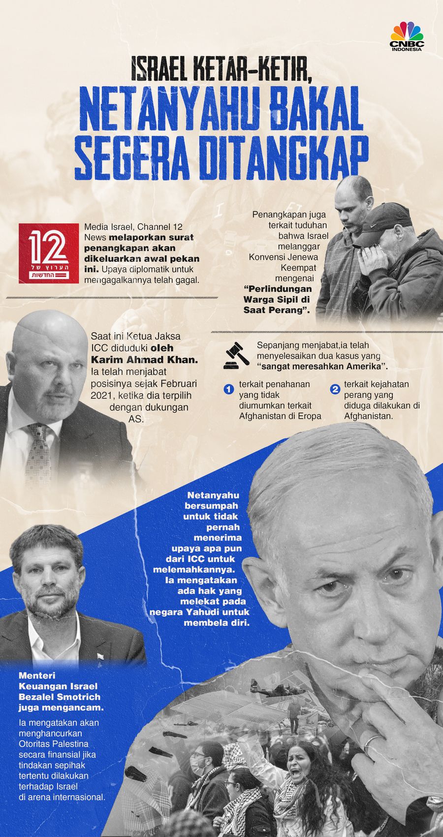 Israel Ketar-ketir, Netanyahu Bakal Segera Ditangkap