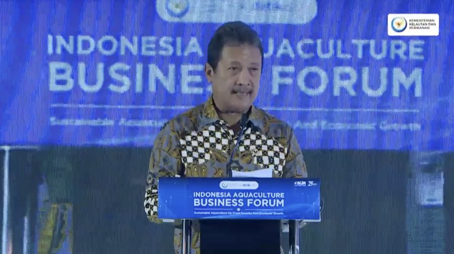 Menteri Kelautan dan Perikanan RI Sakti Wahyu Trenggono dalam acara 