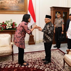 Sri Mulyani Lapor Dunia Lagi Gonjang-Ganjing Ke Wapres Ma'ruf Amin