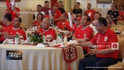 Dukung Timnas U-23 Lawan Uzbekistan, Jokowi & Jajaran Menteri Nobar