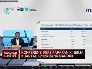 Video: Q1-2024, Bank Mandiri Cetak Laba Rp 12,7 Triliun