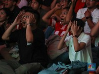 Potret Kecewa Penonton Nobar Piala Asia U-23 Lihat Timnas Kalah