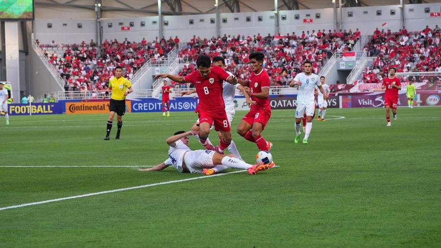 Indonesia harus gagal ke Final Piala Asia U-23 setelah ditekuk Uzbekistan dengan skor 2-0. (Dok. AFC)