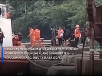Basarnas Evakuasi 109 Korban Erupsi Gunung Ruang