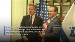 Blinken Bertemu Presiden Israel Herzog di Tel Aviv