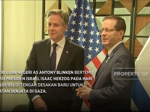 Blinken Bertemu Presiden Israel Herzog di Tel Aviv