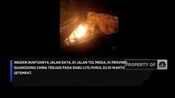 Insiden Jalan Tol Runtuh di China, 19 Tewas