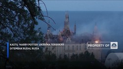 Video: Kastil 'Harry Potter' Ukraina Terbakar Ditembak Rudal Rusia