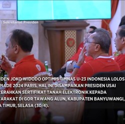 Presiden Jokowi Optimis Timnas U-23 Tembus Olimpiade 2024 Paris