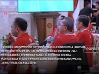 Presiden Jokowi Optimis Timnas U-23 Tembus Olimpiade 2024 Paris