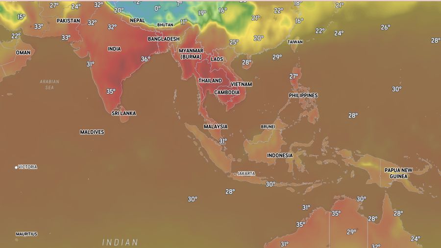AccuWeather pada Kamis (2/5/2024)