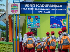Program BRI Peduli Ini Sekolahku Renovasi SDN O3 Kadupandak Ciamis