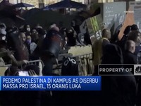 Video: Pedemo Palestina di Kampus AS Diserbu Massa Pro Israel
