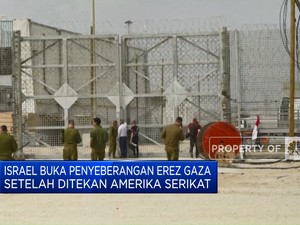 Video: Ditekan AS, Israel Buka Penyeberangan Erez di Gaza