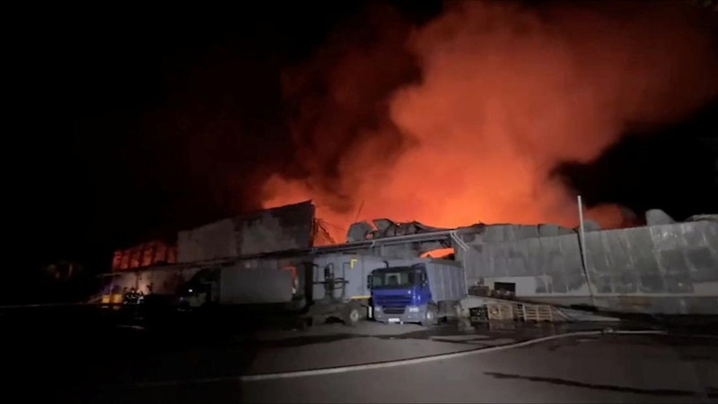 Firefighters work at the site of a Russian missile strike, amid Russia?s attack on Ukraine, at a location given as Odesa, Ukraine, in this handout image released on May 2, 2024. Press service of the State Emergency Service of Ukraine/Handout via REUTERS    THIS IMAGE HAS BEEN SUPPLIED BY A THIRD PARTY