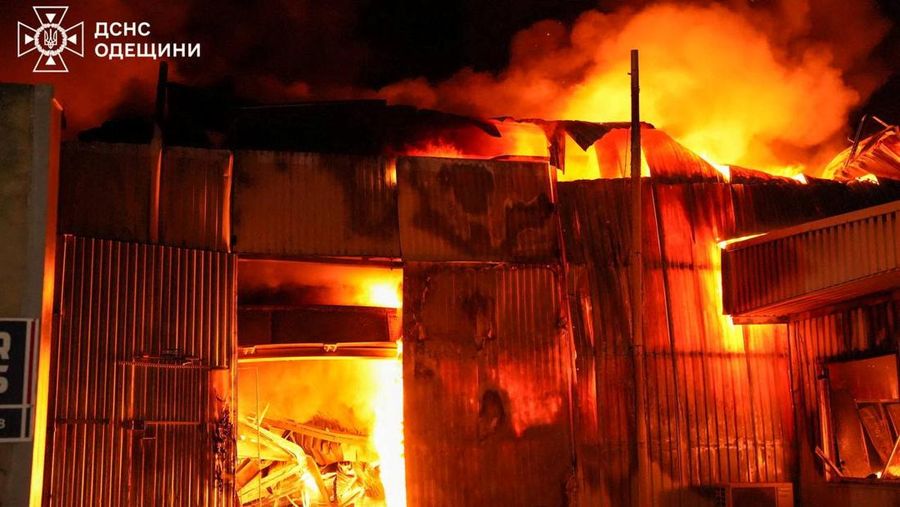 Firefighters work at the site of a Russian missile strike, amid Russia?s attack on Ukraine, at a location given as Odesa, Ukraine, in this handout image released on May 2, 2024. Press service of the State Emergency Service of Ukraine/Handout via REUTERS    THIS IMAGE HAS BEEN SUPPLIED BY A THIRD PARTY
