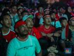 Harap-Harap Cemas Pendukung Timnas U-23 Indonesia Nobar di Monas