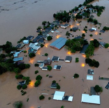 Penampakan Paru-Paru Dunia Banjir Bak Lautan akibat Hujan Lebat