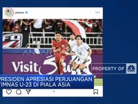 Video: Presiden Apresiasi Perjuangan Timnas U-23 di Piala Asia
