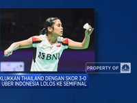 Video: Taklukkan Thailand 3-0, Tim Uber Indonesia Lolos ke Semifinal